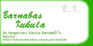 barnabas kukula business card